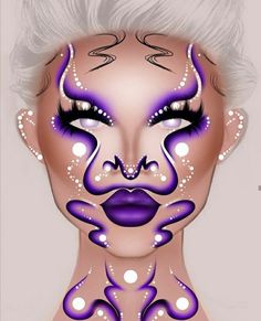 Makeup Charts, Cute Halloween Makeup, Makeup Drawing, Arte Do Kawaii, Eye Makeup Styles, Makeup Face Charts, Make Up Inspiration