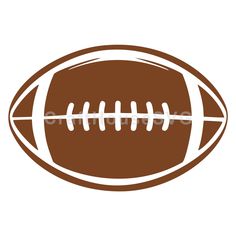 a brown and white football ball with the word football on it's center line