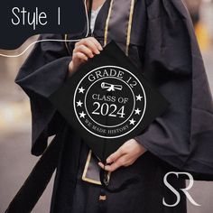 Introducing our personalized graduation cap, the perfect way to commemorate your academic milestone in style! Crafted with meticulous attention to detail, our caps are not just accessories, but cherished keepsakes that capture the essence of your journey. Each cap is customizable, allowing you to add your name, graduation year, degree, or any other significant details that reflect your unique achievement. Whether you're celebrating high school, college, or any other educational milestone, our pe College Graduation Caps, Custom Graduation Caps, Academic Goals, Graduation Year, Graduation Caps, Graduation Hat, Academic Achievement, Hat Custom, Hard Work And Dedication