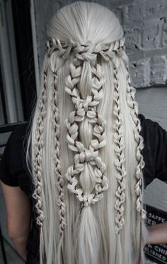 Viking Hairstyle, Witchy Hair, Viking Hair, Long Hairstyle, Trendy Hairstyle, Hair Shows, Fancy Hairstyles, Braids For Long Hair