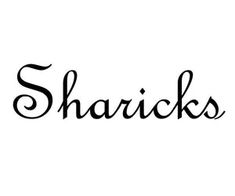 the word sharicks written in black ink on a white background