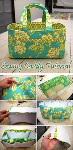 instructions to make a sewing caddy bag