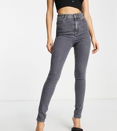 Jeans by Dr Denim Make the tight choice High rise Belt loops Five pockets Super-skinny fit Superenge Jeans, Petite Jeans, Sky High, Grey Fashion, Cotton Spandex, Grey Jean, Blue Jeans, Levi Jeans, Asos