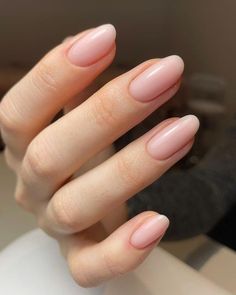 Natural Looking Biab Nails, Natural Artificial Nails, Minimalist Nails By Skin Tone Range, Natural Coloured Nails, Creamy Nude Nails, Skin Colour Nails, Nude Biab Nails, Natural Nails Matte, Matte Natural Nails