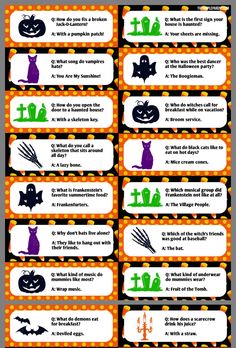 halloween candy bar wrapper labels with pumpkins and bats on them, all in different colors