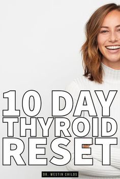 This 10-day thyroid reset includes: a daily meal plan, an exercise routine, supplement recommendations, and a detox routine to help you naturally improve thyroid function. Hashimotos Disease Recipes, Thyroid Healthy Foods, Thyroid Diet Plan, Reset Diet, Daily Meal Plan, Adrenal Support