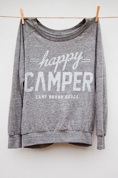 happy camper :) Camp Brand, Tops Blouse, Outfit Trends, Happy Camper, Print Sweatshirt, Happy Campers, Print Pullover, Women Pullover