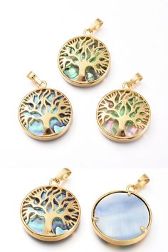 #Beebeecraft Natural Abalone Shell/Paua Shell #Pendants, Flat Round with #TreeofLife. You can use them with any look and they will look gorgeous✨ Charms For Jewelry Making, Charms For Jewelry, Jewelry Chain, Paua Shell, Necklace Making, Shop Jewelry, Shell Pendant, Abalone Shell