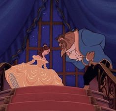 the beauty and the beast scene from disney's live - in - the - dream