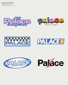 Palace logo concepts work. Let me know which one you like. . Working on more such concepts. DM of Email for commission work. #typographic #typographer #fonts #snapmagazine #amnestymagazine #grafikradar #acidgraphix #logodesigns #logodesigner #logodesign #y2kstyle #collectgraphics #foliofolio #logotype #visualgraphic #y2k #y2kaesthetic #y2kfashion #digitalarchive #eyeondesign #chrome #logo #tshirtdesign #branding #logodesign #logodesigner #brandingdesign #logotype Experimental Logo Design, Swag Logo, 90s Style Graphic Design, Merch Logo Ideas, 2000s Logo Design, Vintage Nike Logo, Racing Logo Design Ideas, 90s Logos Graphic Design, Adidas Graphic Design