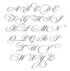 the upper and lower letters are handwritten in cursive writing