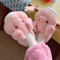 Step into a world of cozy cuteness with our Cute Pink Pig Fluffy Slippers! Perfect for lovers of all things kawaii and comfy, these slippers feature a playful pig design that adds a fun animal twist to your home loungewear. Crafted from soft plush material, they are the epitome of warm snugness, making them ideal plush pig slippers to pamper your feet after a long day. Not just adorable, these fluffy slippers merge style with practical comfort. Available in three sizes, they ensure a perfect fit Pig Slippers, Fluffy Slippers, Pig Cartoon, Winter Slippers, Fuzzy Slippers, Warm Shoes, Warm Slippers, Winter Girls, Cute Plush