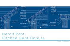 the detailed details of a post - mounted roof detail system, including steps and balconies