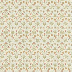 an old fashioned wallpaper with flowers and leaves