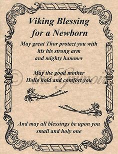 a wooden plaque with an image of a woman's name and the words viking blessing for