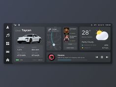 HMI DESIGN by Shipeng on Dribbble Widget Inspiration, Home Lab, Car Ui, Navigation Design, App Interface Design, Ar Vr, App Interface, Application Design, 3d Icons