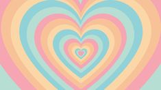 a heart shaped pattern in pastel colors