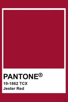 the pantone color is red and white