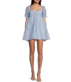 Babydoll Smock Dress, Dillard's, Babydoll Dress, Baby Dolls, Clothing Accessories, A Line, Fashion Inspo, Short Sleeves, Clothes