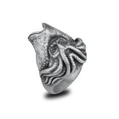 Davy Jones Ring Sterling Silver, Jack Sparrow Ring, Octopus Captain Ring Silver 925, Pirates of the Caribbean Ring, Best Gift for POTC Fan ✅Stamp: High Quality 925 Sterling Silver ⭐Ring Width: 2.4 cm (0.94 inches) ⭐Ring Weight: 24 Gr  ⭐Finish: Oxidized (Need a different finish? No problem! Just contact me, I'll make it happen!) 🕰️This ring is handmade with meticulous attention to detail, and it takes 5-9 business days to ship. Customization is welcome, your unique piece deserves the time it takes to craft it perfectly. 📨Need a different ring size? Feel free to send me a message! 🚚Shipped via USPS with a tracking number. If you prefer a different service, just contact me! 🎁 Each package is beautifully gift-wrapped with special surprises inside. Whether it's for a loved one or a treat fo Jack Sparrow Rings, Sparrow Ring, Davy Jones, Jack Sparrow, Pirates Of The Caribbean, The Caribbean, Ring Sterling Silver, Ring Silver, Rings Statement