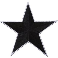 a black and white star on a white background