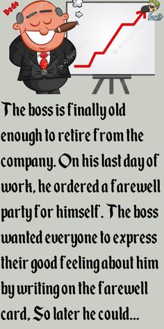 the boss is finally going through to return from the company