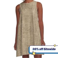 a woman in a dress with the words 30 % off sitting on top of it