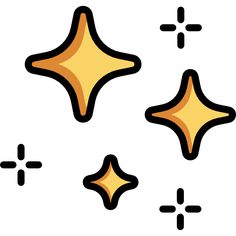 an image of three stars on a white background