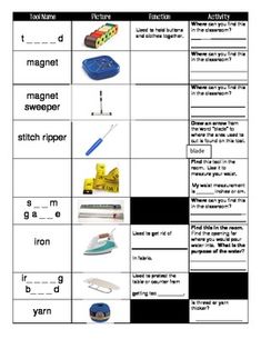 the worksheet is filled with different objects