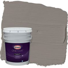 Glidden One Coat Exterior Paint is a super-premium quality paint that provides in one coat coverage* an enhance UV protection finish. This 100% acrylic paint provides a mildew resistant coating, excellent hide and adhesion, and exceptional resistance to fading, cracking & peeling on many exterior projects including properly prepared, exterior wood, brick, masonry, concrete, weathered aluminum, and primed metal substrates. Available in Flat, Satin, Semi-Gloss Sheens. Size: 5 gal.  Color: Gray. Apple Brown Betty, Corn Crib, Copper Beech, Brick Masonry, Coat Paint, Painting Quotes, Paint Brands, Paint Primer, Exterior Wood