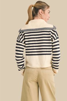 Fits True to size Comfy and chic 42% ACRY 30% POLYESTER 28% NYLON Sailor Sweater, Ethiopia, Trinidad And Tobago