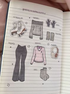 Planner Illustrations, Journal Illustrations, Outfit Journal, Coquette Journal, Outfit Planning