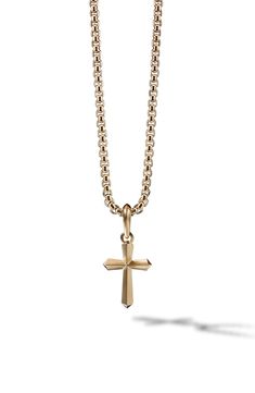 Please note: pendant only, chain sold separately. 18k yellow gold. Imported. Style Name:David Yurman Roman 18K Gold Cross Amulet Enhancer. Style Number: 5607912. Available in stores. Small Diamond Rings, Beautiful Diamond Earrings, David Yurman Mens, Flawless Diamond, Platinum Earrings, White Gold Earrings, Yellow Gold Earring, Gold Cross, David Yurman