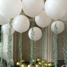 36'' Colorful Giant Balloons with Greenery Strings for Wedding Birthday Party Decorations - If you say i do Giant Balloons Wedding, White Balloons Wedding, 36 Inch Balloons, Carnival Decorations, Jumbo Balloons, Large Balloons, Giant Balloons, Big Balloons