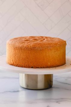 a cake sitting on top of a white plate