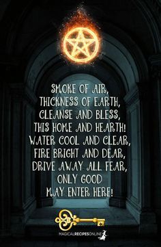 Home Protection with the power of Elements - Magical Recipes Online Cleansing Ritual, Wiccan Magic, Wiccan Spell Book, Wiccan Witch