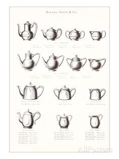 teapots and kettles from the illustrated book