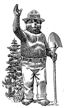 a black and white drawing of a man holding a shovel