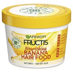 Fructis Hair Food, Banana Mask, Banana Hair Mask, Banana For Hair, Vitamin F, Natural Hair Tips, Olive Fruit