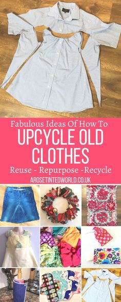 the cover of an article about how to upcycle old clothes