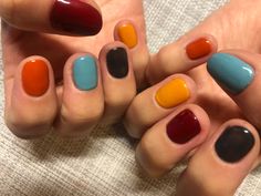 Multicolour Nails, Winter Nail Art Designs, Winter Nail Art, Winter Nail, Dope Nails, Swag Nails