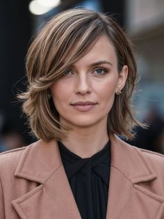 35 Gorgeous Mid-Length Haircuts with Layers You'll Love in 2024 A Layered Haircut, Haircut For Face Shape, Rich Brunette, Blonde Hair With Bangs, Blonde Waves, Brunette Color