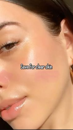 Save for clear skin (not mine) Skincare Products To Get Clear Skin, Clear Perfect Skin, Skincare Routine To Get Clear Skin, Subliminal Clear Skin, Easy Skincare Routine Clear Skin, How To Clear Redness On Face, No Acne Clear Skin, Clear Skin Aesthetic Ideas Vision Board, How To Get Clear Skin Fast