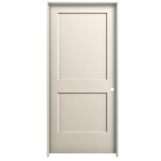 an open white door on a white background