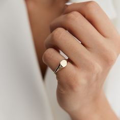 14K Real Gold Vintage Letter Mini Signet Ring Fine Jewelry Gift For Women Wedding Chic Dainty Modern Round Ring Elegant Minimalist Striking 【Materials & Specifications:】 -Band Gold Color Options Rose Gold, Yellow Gold, White Gold Band Ring Length Width:6.00mm (0.23in) 1 letter can be engraved on the ring Letter Signet Ring : This Personalized Necklace is the most fashion trend now. You could customized the most favorite person's name to express your love! Cute Simple Everyday Rings - perfect for Vintage Rings For Women, Trendy Rings For Women, Mini Signet Ring, Dainty Signet Ring, Elegant Personalized Midi Rings, Women Signet Ring, Personalized Elegant Round Midi Rings, Elegant Personalized Round Midi Rings, Adjustable 14k Gold Signet Wedding Ring