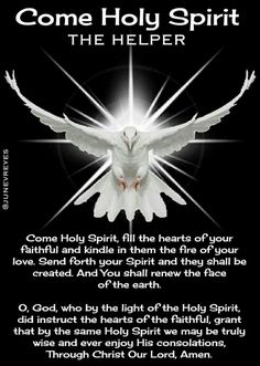 Holy Spirit Prayer Catholic, Prayer To The Holy Spirit Catholic, Come Holy Spirit Prayer, Tattoo Christian, The Life Of Jesus