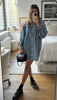 Outfit Inspo Fall, Looks Style, Mode Inspiration, Fall Winter Outfits, Outfits Casuales, Denim Shirt, Spring Summer Fashion, Autumn Winter Fashion, Chic Outfits