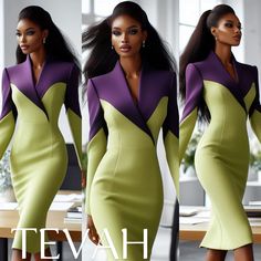 Dress Design Ideas, Dress Sewing Tutorials, Place Dress, Ladies Blouse Designs, Office Outfits Women