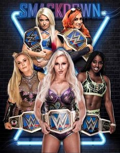 the wwe women are posing for a poster