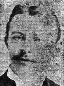 an old black and white photo of a man